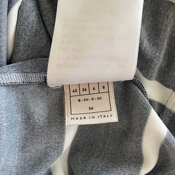 Emilio Pucci Sleeveless Shift Dress- Black, White & Blue Geometric Print - Picture 6 of 7